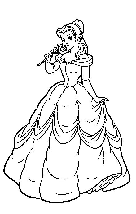 Dibujo para colorear: Princesa (Personajes) #85286 - Dibujos para Colorear e Imprimir Gratis