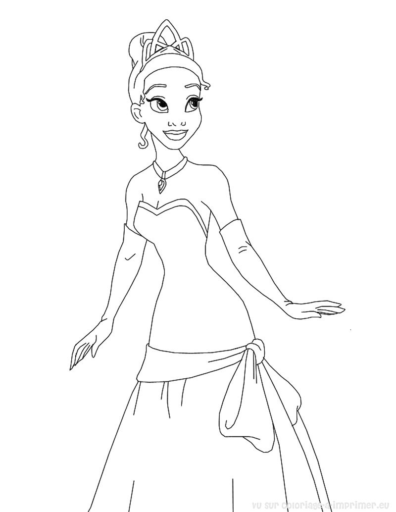 Dibujo para colorear: Princesa (Personajes) #85296 - Dibujos para Colorear e Imprimir Gratis