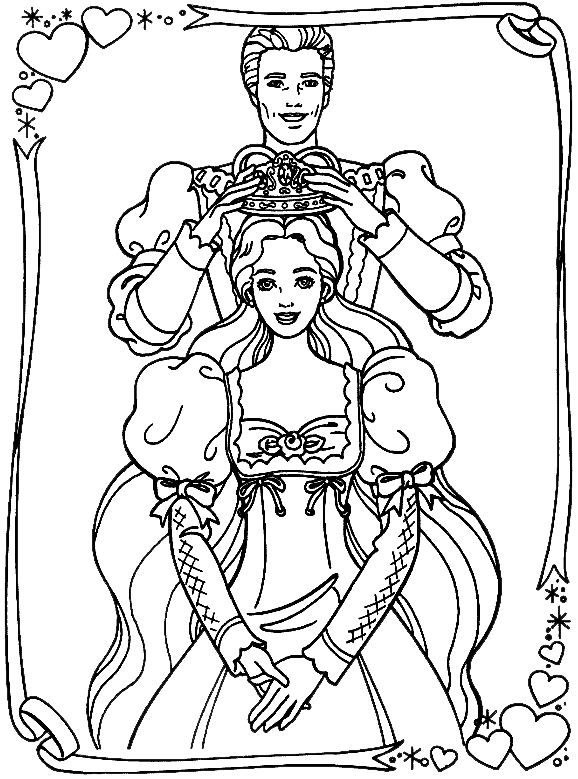 Dibujo para colorear: Princesa (Personajes) #85297 - Dibujos para Colorear e Imprimir Gratis