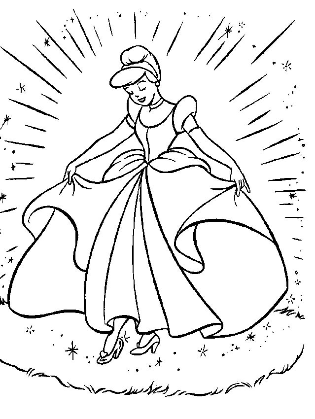 Dibujo para colorear: Princesa (Personajes) #85298 - Dibujos para Colorear e Imprimir Gratis