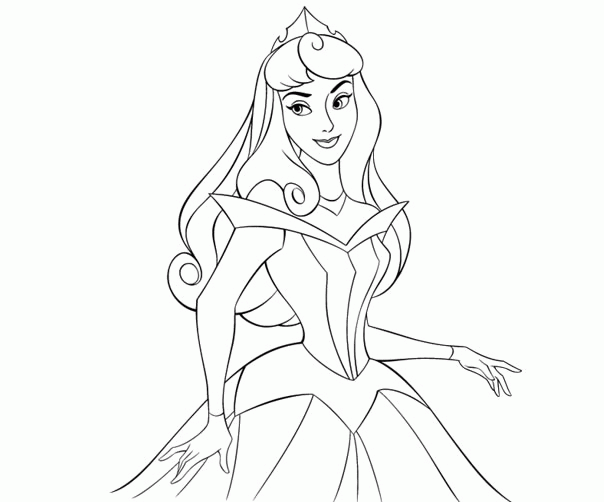 Dibujo para colorear: Princesa (Personajes) #85319 - Dibujos para Colorear e Imprimir Gratis