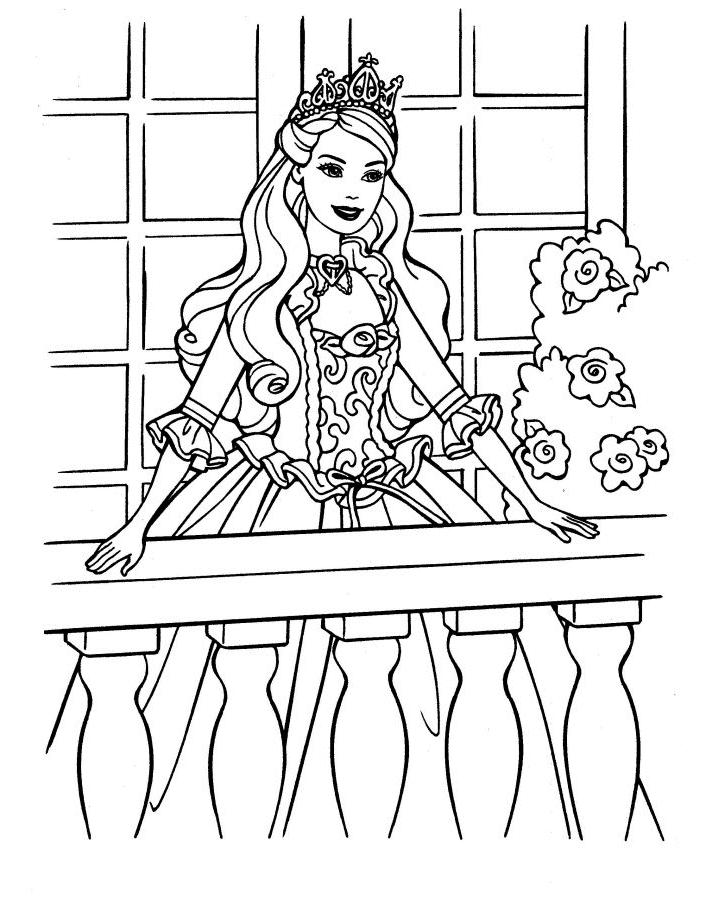 Dibujo para colorear: Princesa (Personajes) #85326 - Dibujos para Colorear e Imprimir Gratis