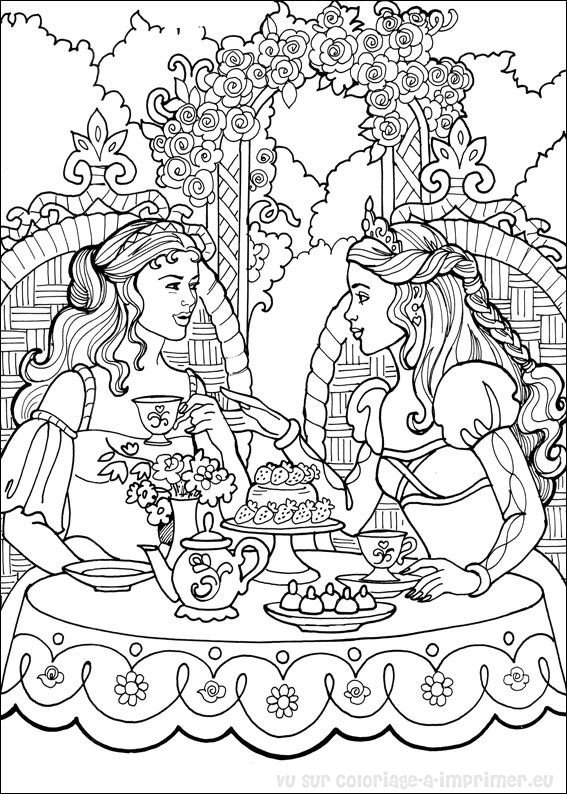 Dibujo para colorear: Princesa (Personajes) #85345 - Dibujos para Colorear e Imprimir Gratis