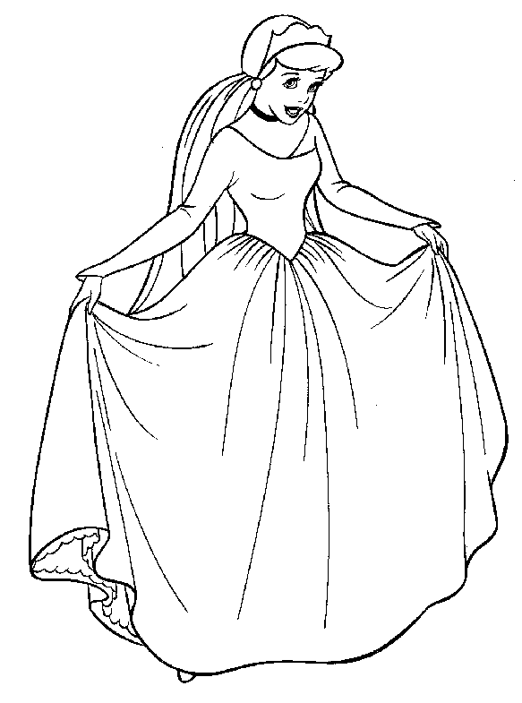 Dibujo para colorear: Princesa (Personajes) #85358 - Dibujos para Colorear e Imprimir Gratis