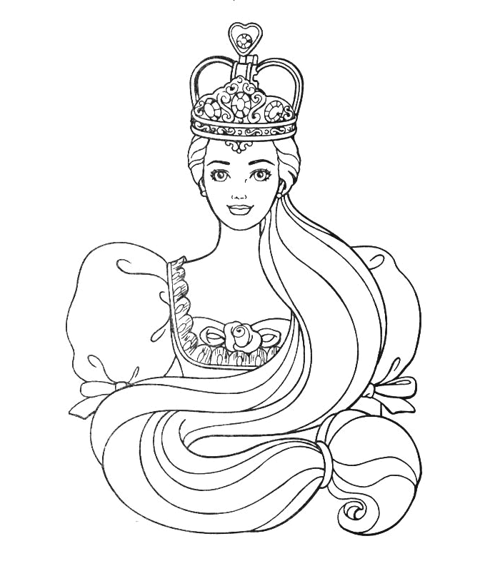 Dibujo para colorear: Princesa (Personajes) #85398 - Dibujos para Colorear e Imprimir Gratis