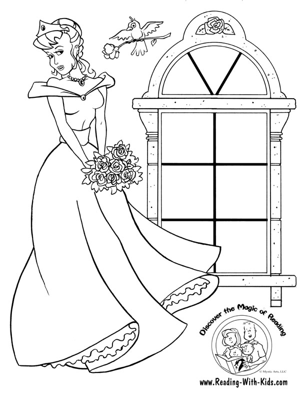 Dibujo para colorear: Princesa (Personajes) #85400 - Dibujos para Colorear e Imprimir Gratis