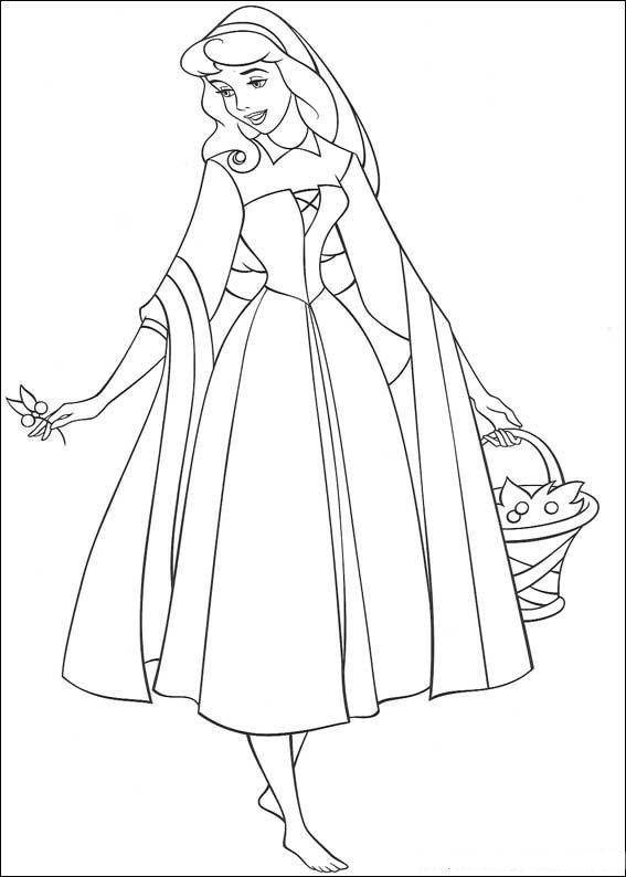 Dibujo para colorear: Princesa (Personajes) #85406 - Dibujos para Colorear e Imprimir Gratis