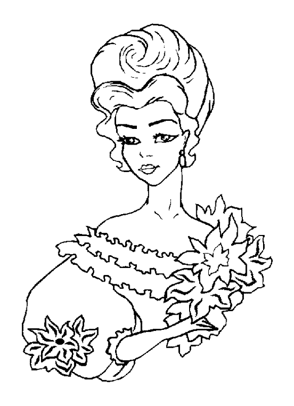 Dibujo para colorear: Princesa (Personajes) #85415 - Dibujos para Colorear e Imprimir Gratis