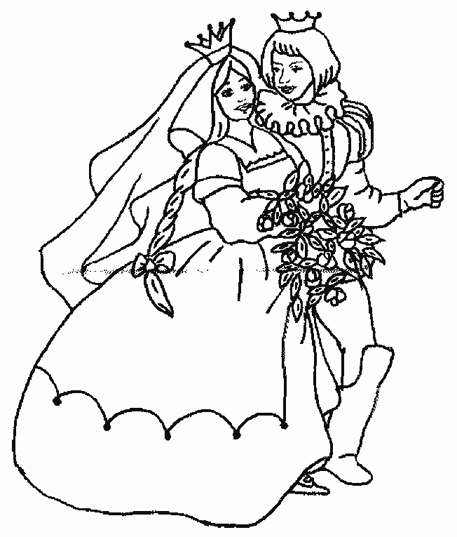 Dibujo para colorear: Princesa (Personajes) #85424 - Dibujos para Colorear e Imprimir Gratis