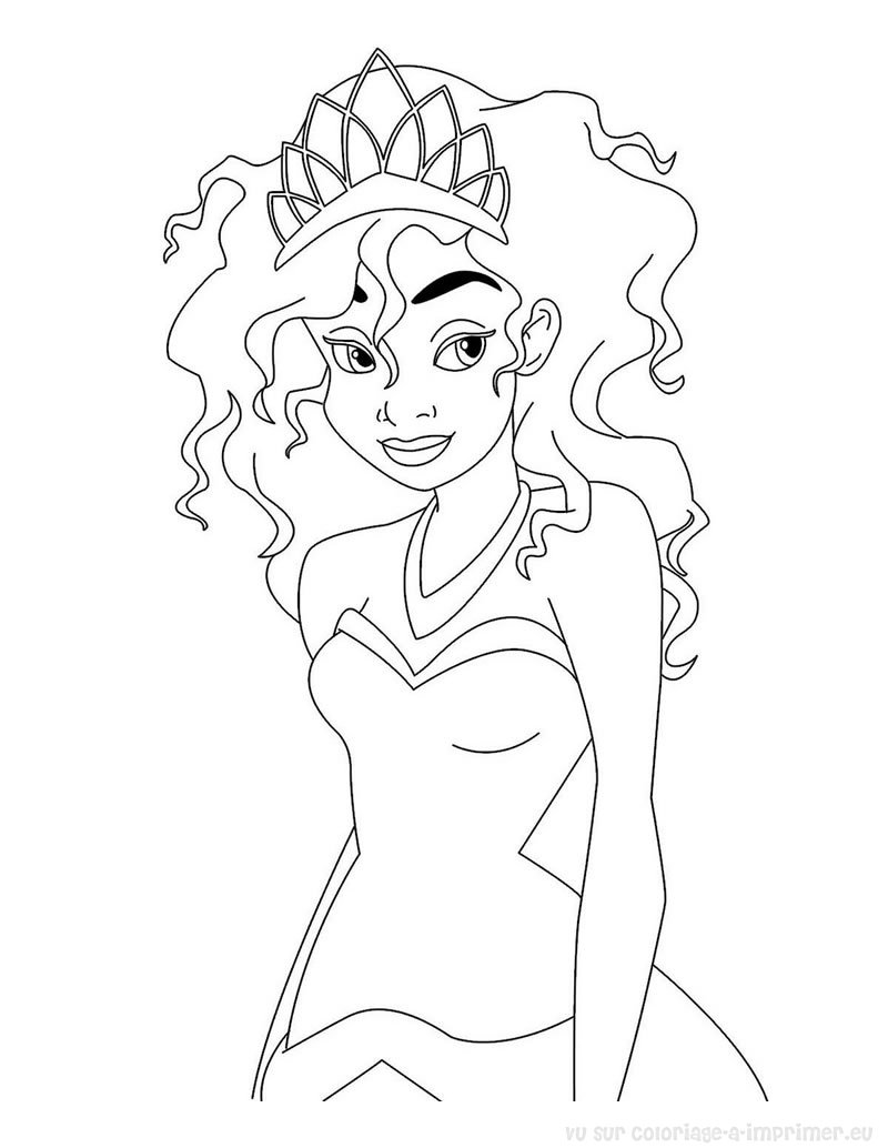 Dibujo para colorear: Princesa (Personajes) #85425 - Dibujos para Colorear e Imprimir Gratis