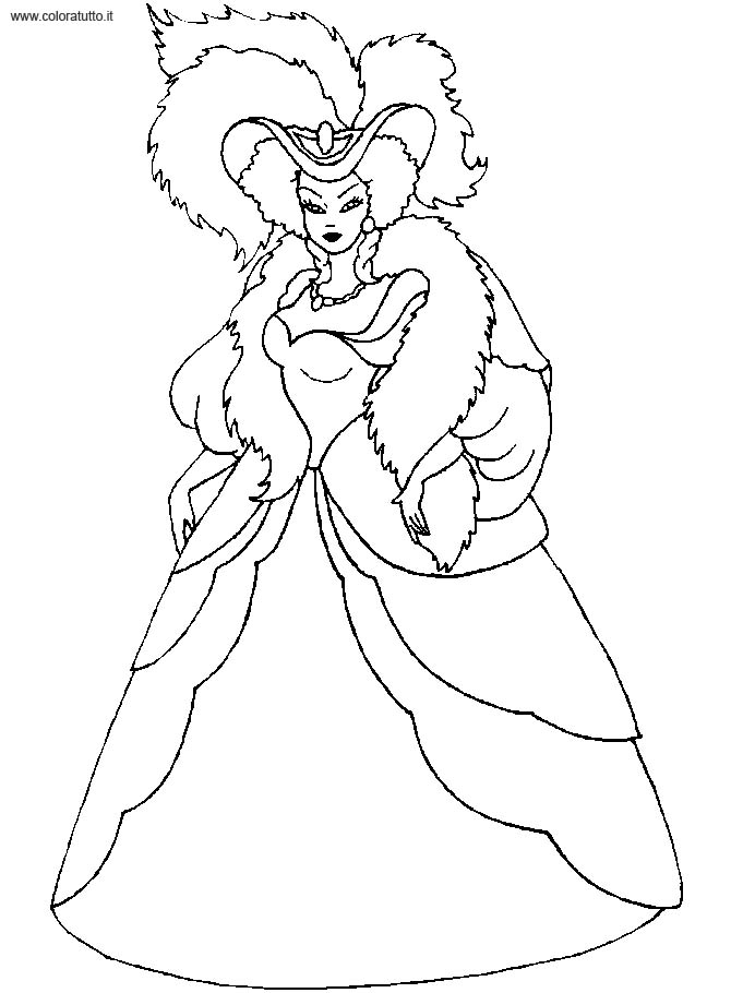 Dibujo para colorear: Princesa (Personajes) #85430 - Dibujos para Colorear e Imprimir Gratis