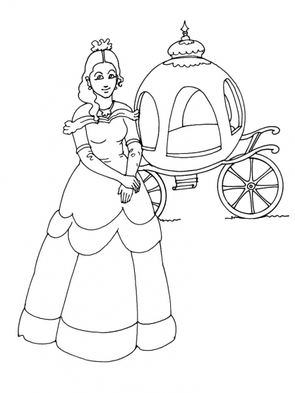 Dibujo para colorear: Princesa (Personajes) #85475 - Dibujos para Colorear e Imprimir Gratis