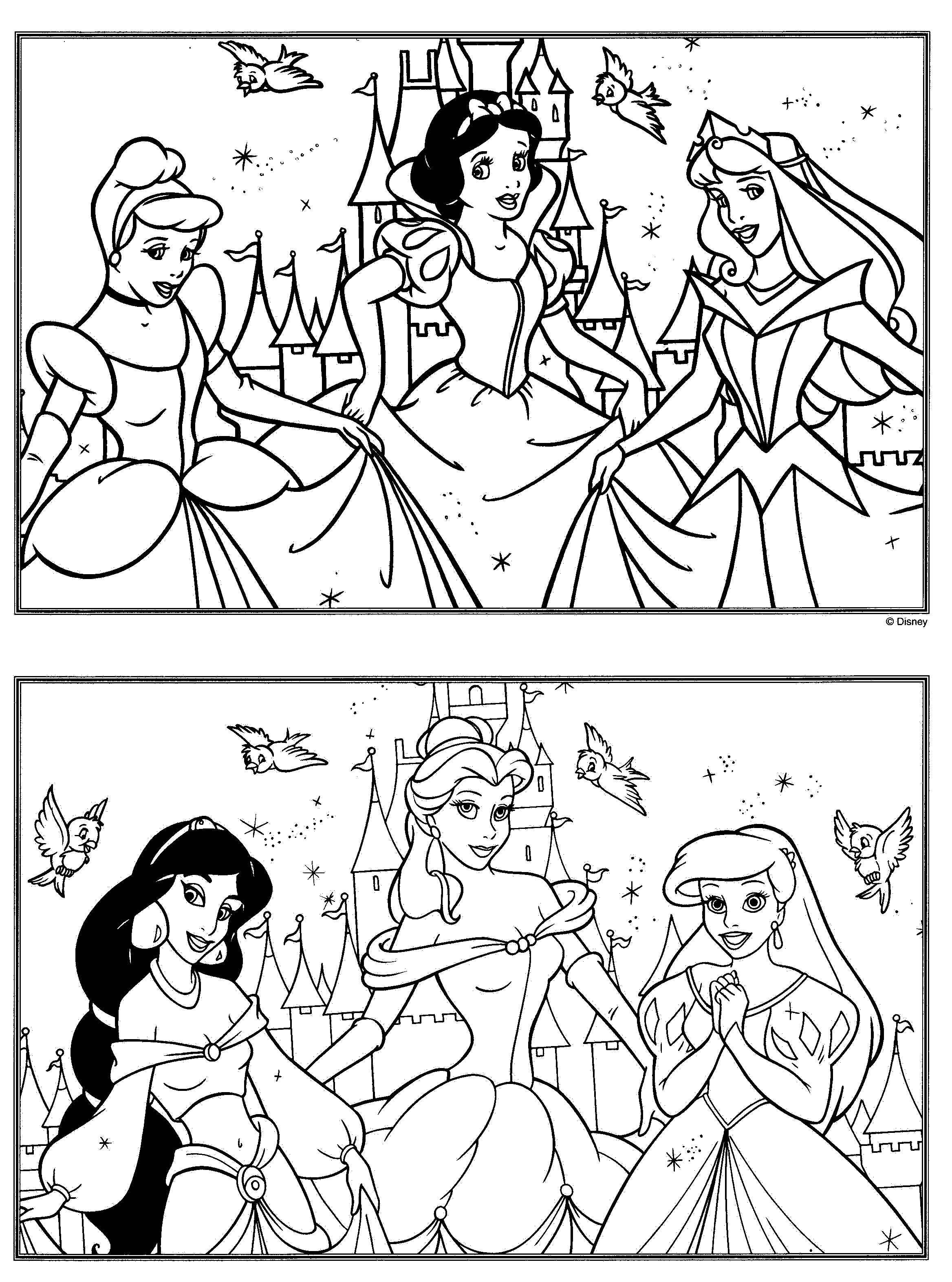 Dibujo para colorear: Princesa (Personajes) #85476 - Dibujos para Colorear e Imprimir Gratis