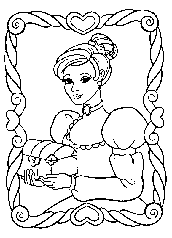 Dibujo para colorear: Princesa (Personajes) #85482 - Dibujos para Colorear e Imprimir Gratis