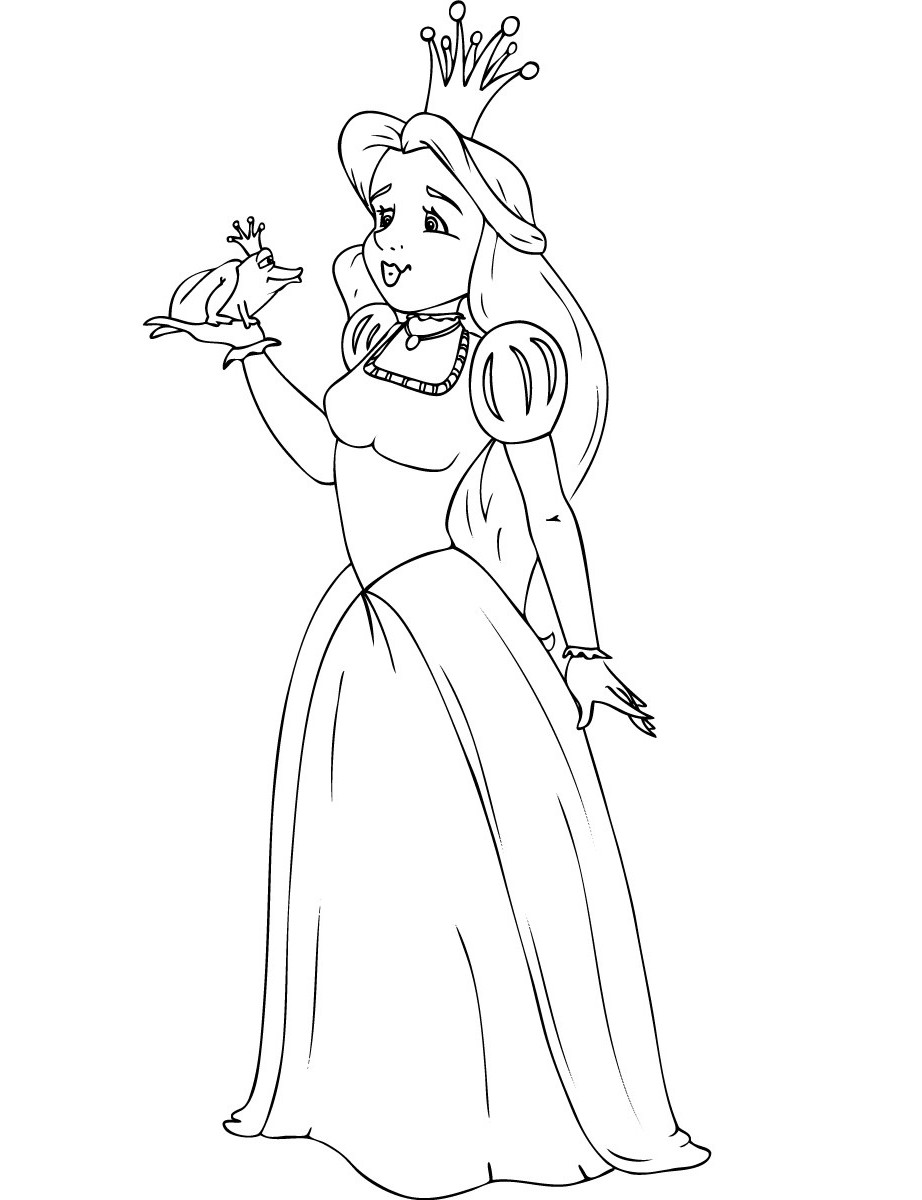 Dibujo para colorear: Princesa (Personajes) #85492 - Dibujos para Colorear e Imprimir Gratis