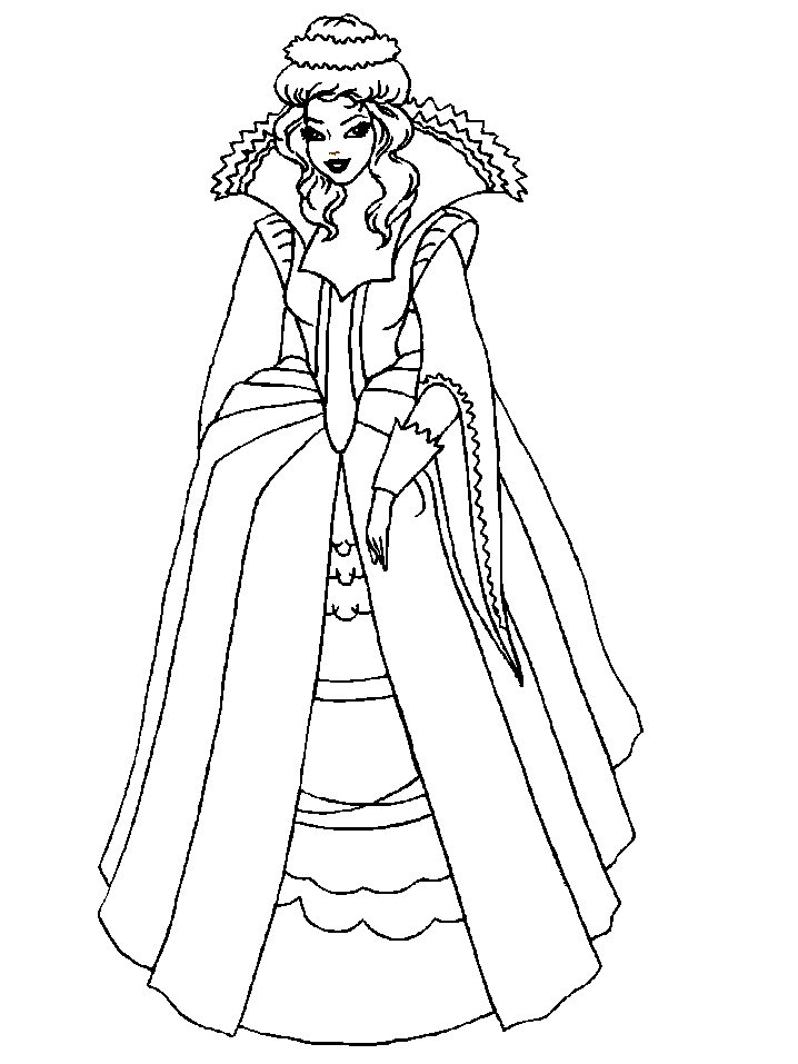 Dibujo para colorear: Princesa (Personajes) #85500 - Dibujos para Colorear e Imprimir Gratis