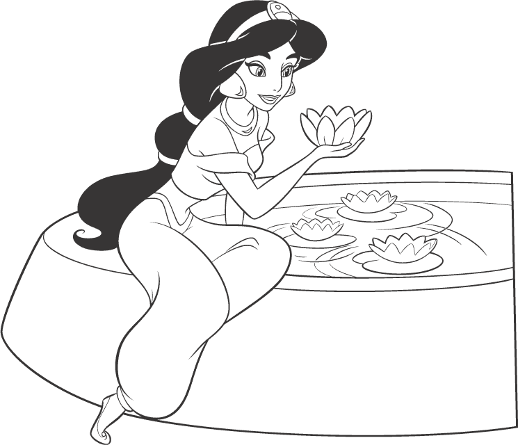 Dibujo para colorear: Princesa (Personajes) #85511 - Dibujos para Colorear e Imprimir Gratis