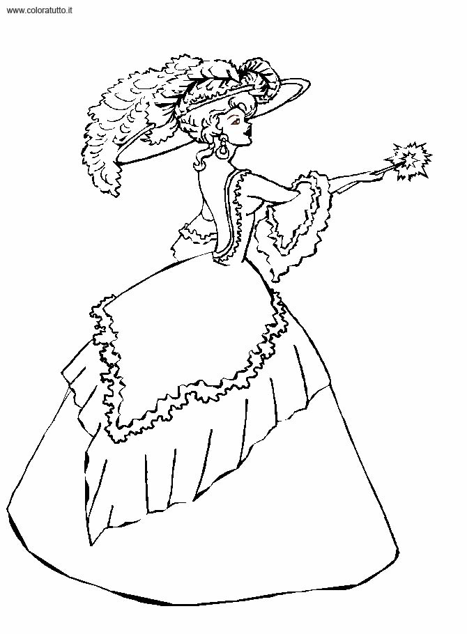 Dibujo para colorear: Princesa (Personajes) #85517 - Dibujos para Colorear e Imprimir Gratis