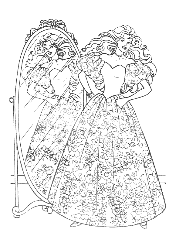 Dibujo para colorear: Princesa (Personajes) #85523 - Dibujos para Colorear e Imprimir Gratis