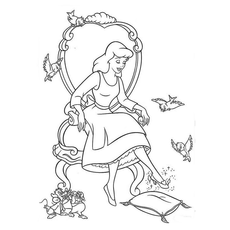 Dibujo para colorear: Princesa (Personajes) #85529 - Dibujos para Colorear e Imprimir Gratis