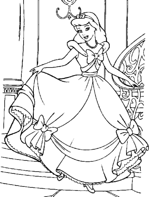 Dibujo para colorear: Princesa (Personajes) #85531 - Dibujos para Colorear e Imprimir Gratis