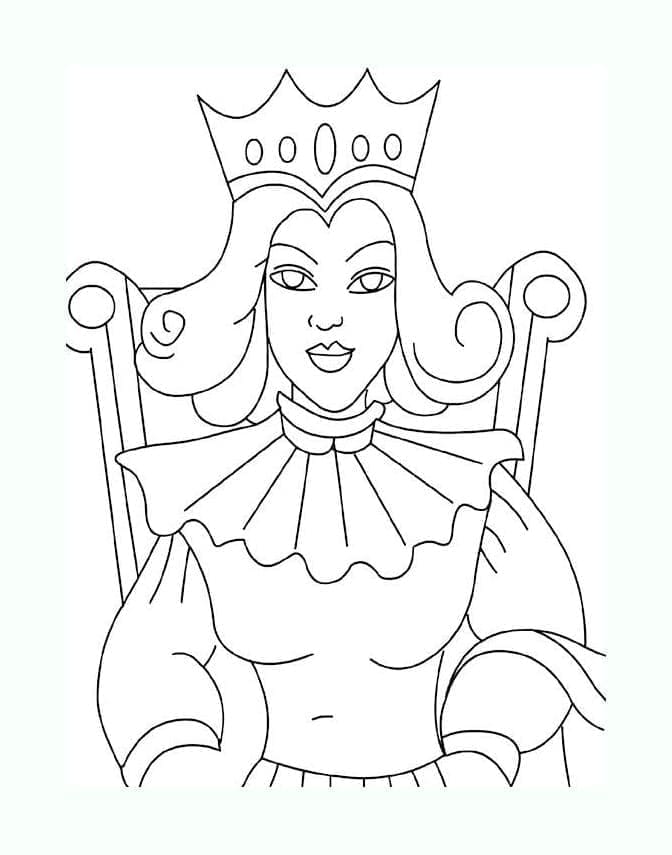 Dibujo gratuito Reina #203754 de la coleccion Personajes para imprimir