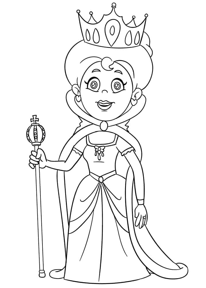 Dibujo gratuito Reina #203787 de la coleccion Personajes para imprimir