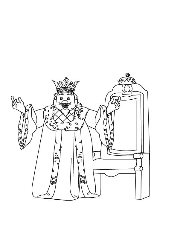Dibujo gratuito Rey #186245 de la coleccion Personajes para imprimir