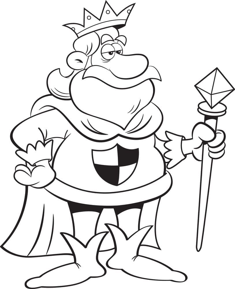 Dibujo gratuito Rey #186249 de la coleccion Personajes para imprimir