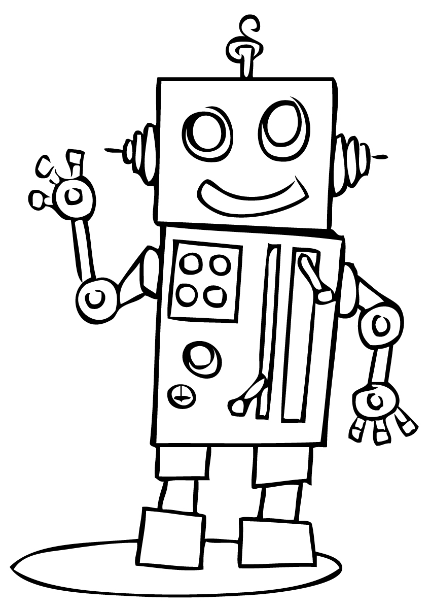 Dibujo para colorear: Robot (Personajes) #106574 - Dibujos para Colorear e Imprimir Gratis