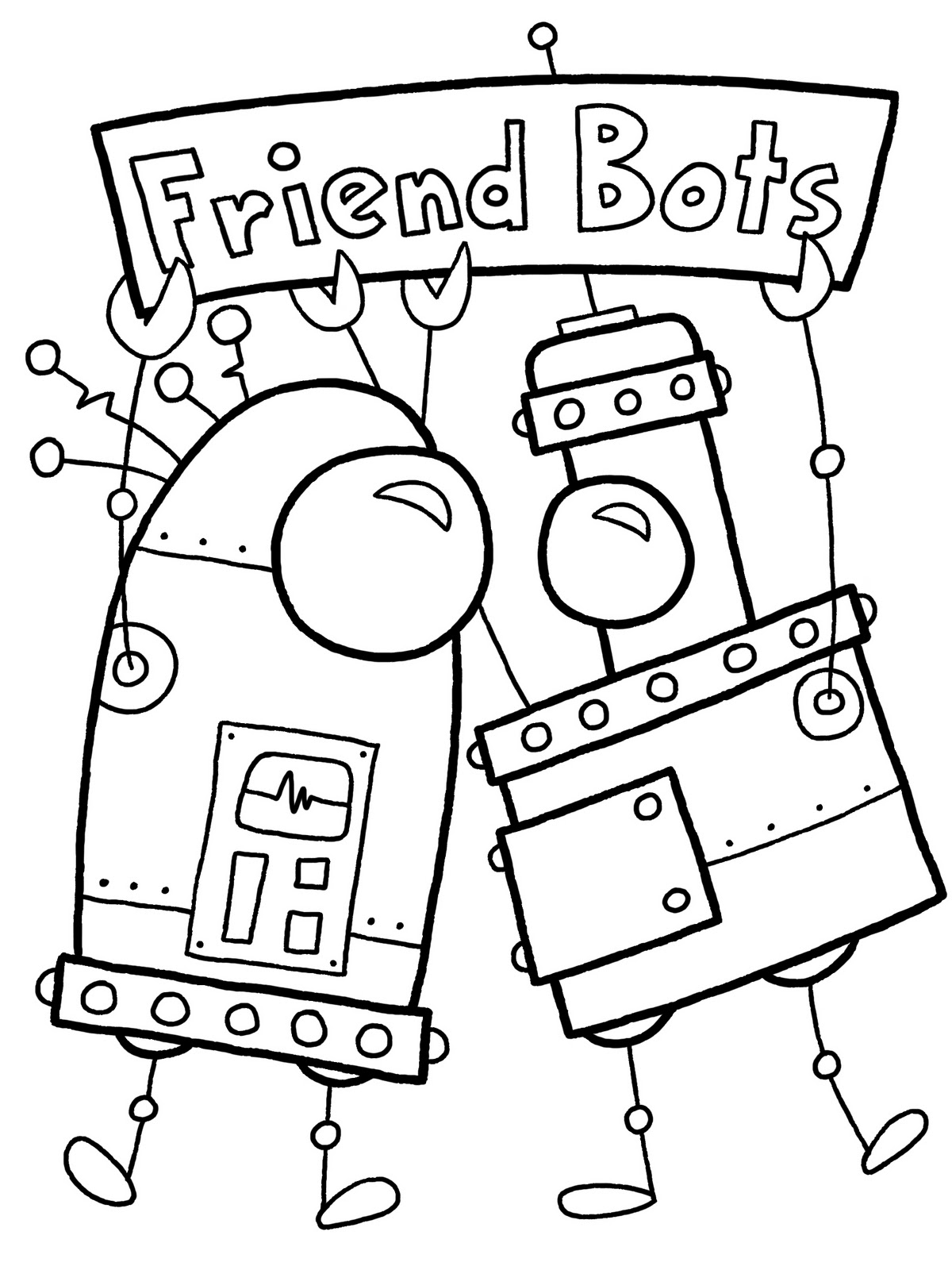 Dibujo para colorear: Robot (Personajes) #106578 - Dibujos para Colorear e Imprimir Gratis