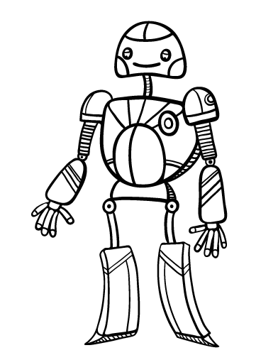 Dibujo para colorear: Robot (Personajes) #106591 - Dibujos para Colorear e Imprimir Gratis