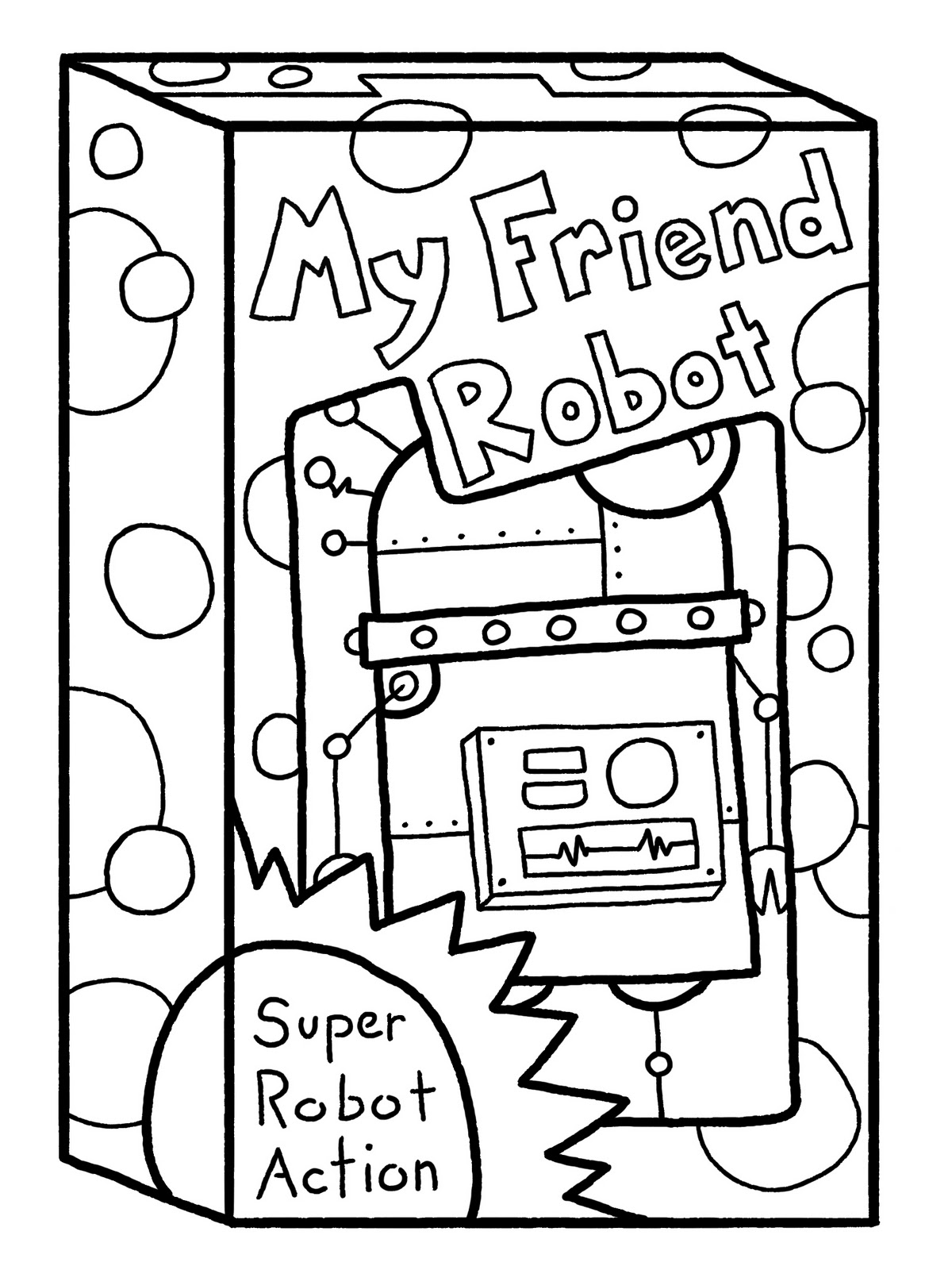 Dibujo para colorear: Robot (Personajes) #106592 - Dibujos para Colorear e Imprimir Gratis