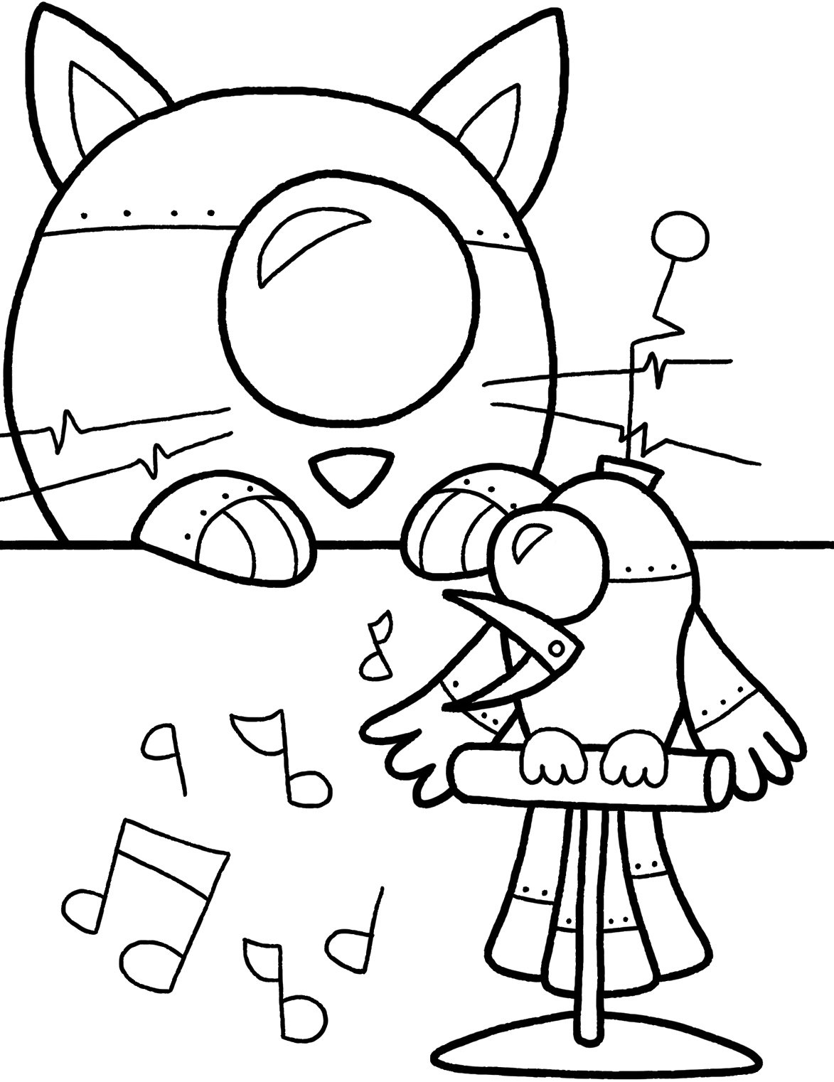 Dibujo para colorear: Robot (Personajes) #106607 - Dibujos para Colorear e Imprimir Gratis