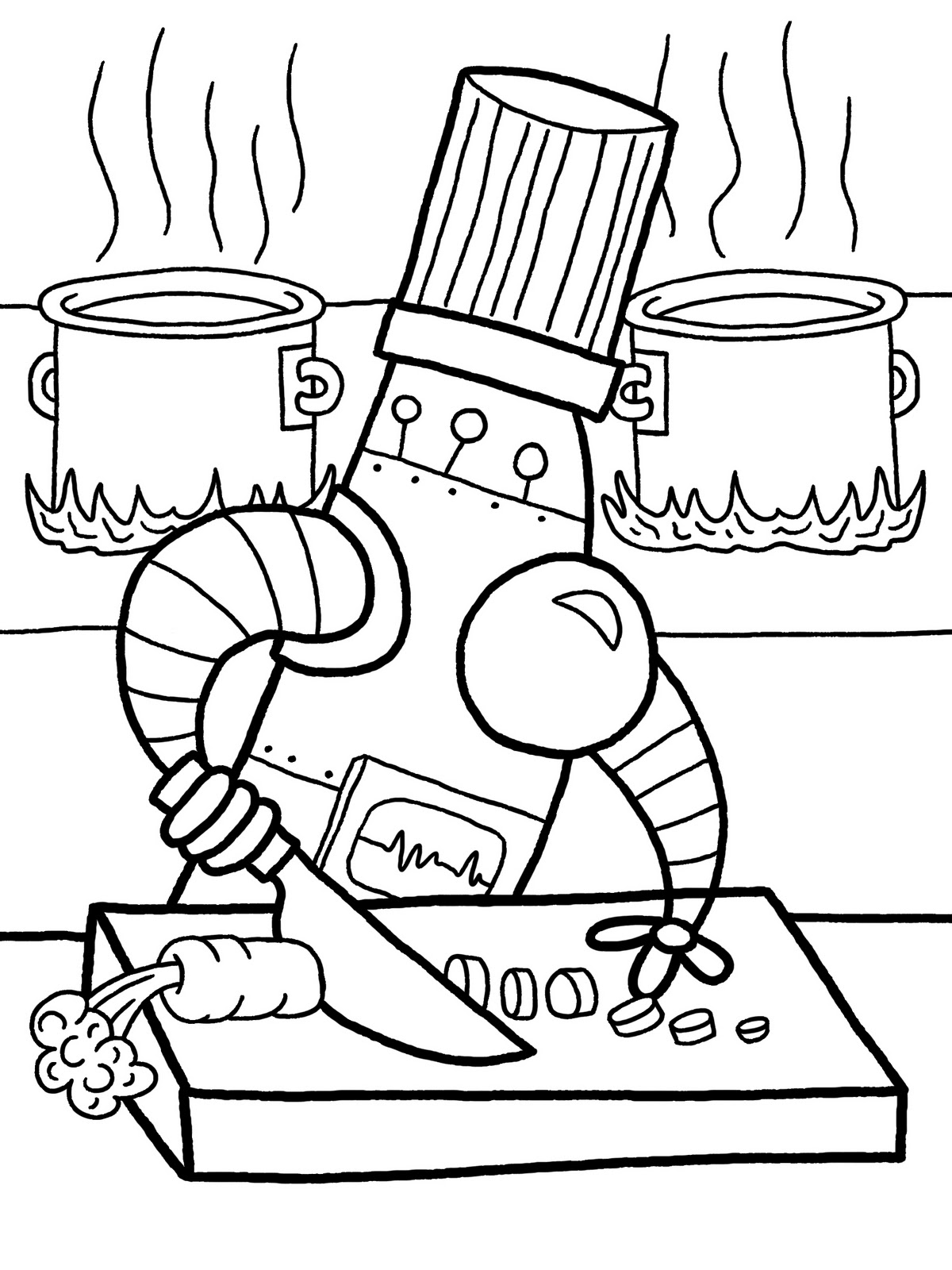 Dibujo para colorear: Robot (Personajes) #106619 - Dibujos para Colorear e Imprimir Gratis