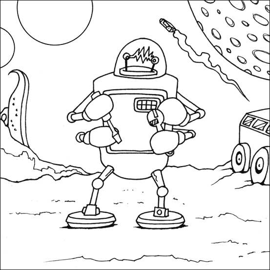 Dibujo para colorear: Robot (Personajes) #106625 - Dibujos para Colorear e Imprimir Gratis