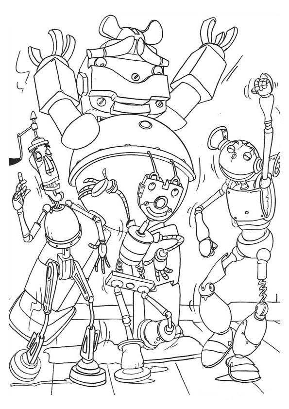 Dibujo para colorear: Robot (Personajes) #106631 - Dibujos para Colorear e Imprimir Gratis