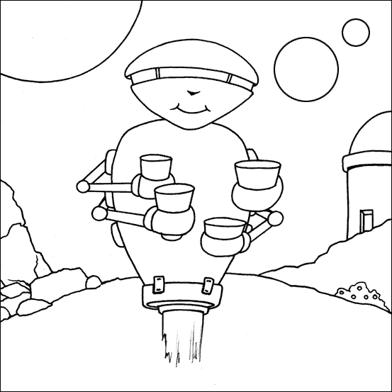 Dibujo para colorear: Robot (Personajes) #106642 - Dibujos para Colorear e Imprimir Gratis