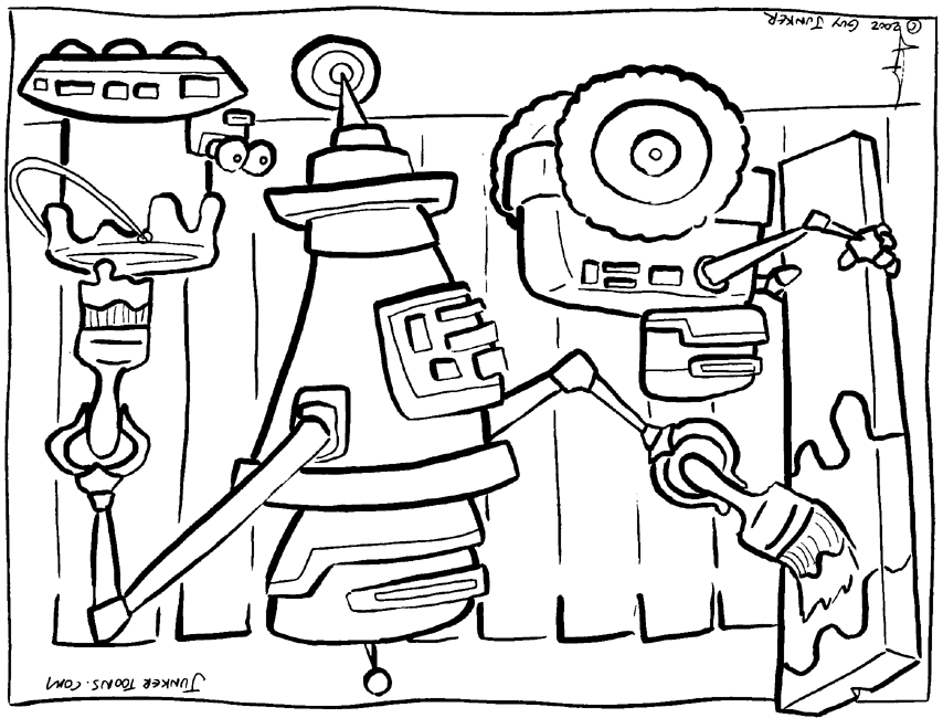 Dibujo para colorear: Robot (Personajes) #106696 - Dibujos para Colorear e Imprimir Gratis