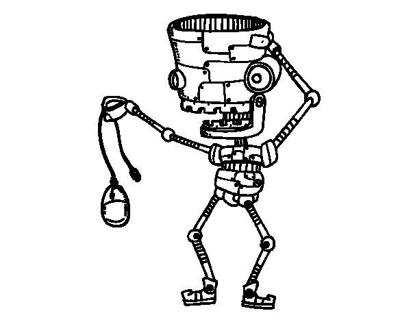 Dibujo para colorear: Robot (Personajes) #106712 - Dibujos para Colorear e Imprimir Gratis