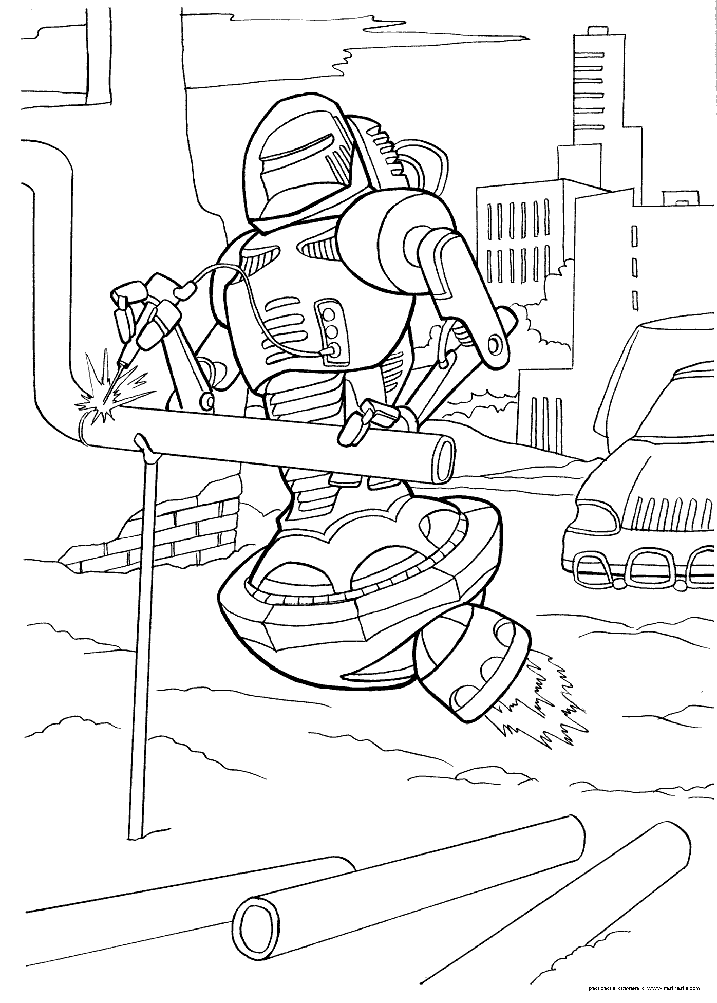 Dibujo para colorear: Robot (Personajes) #106729 - Dibujos para Colorear e Imprimir Gratis