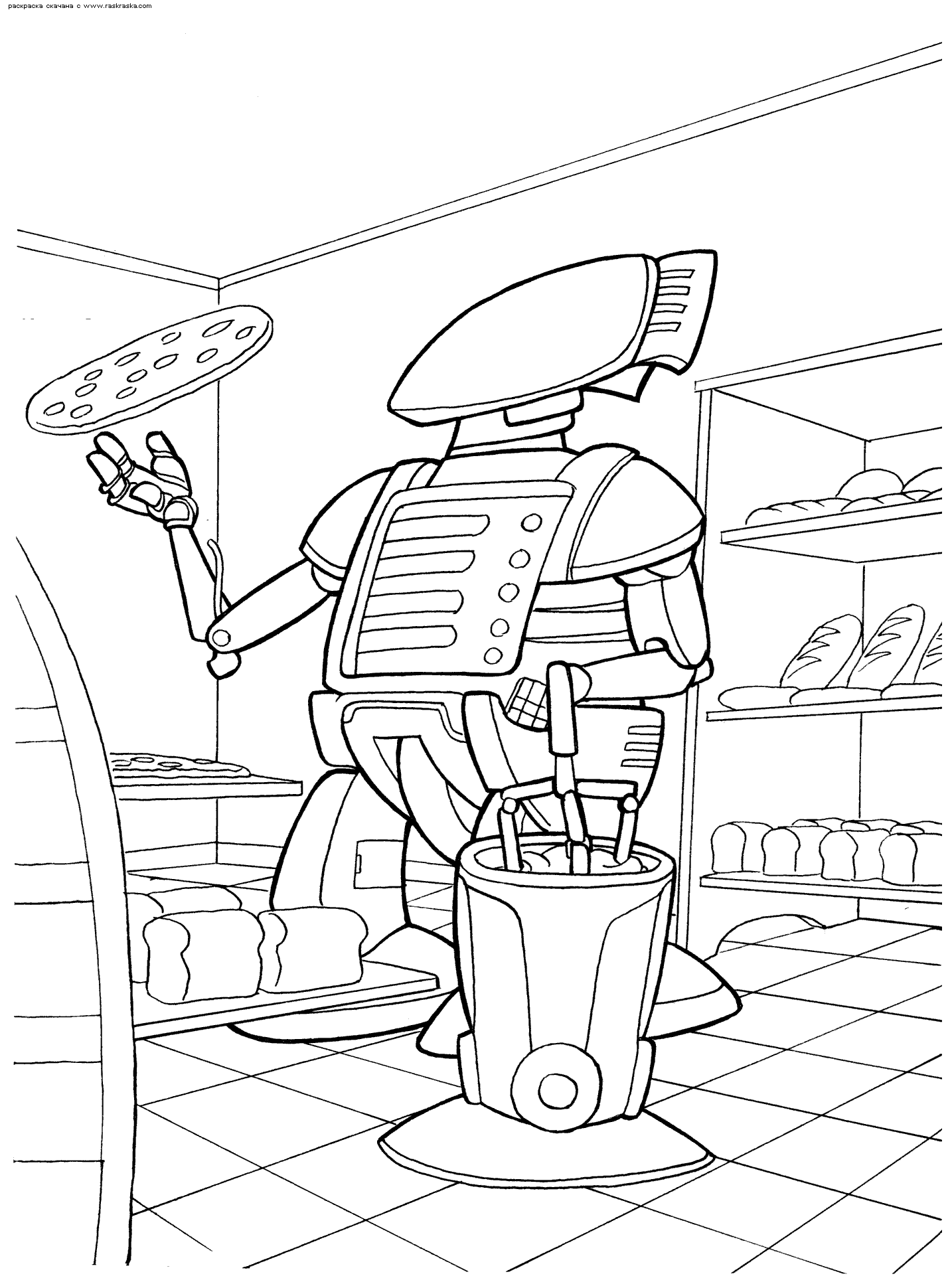 Dibujo para colorear: Robot (Personajes) #106771 - Dibujos para Colorear e Imprimir Gratis