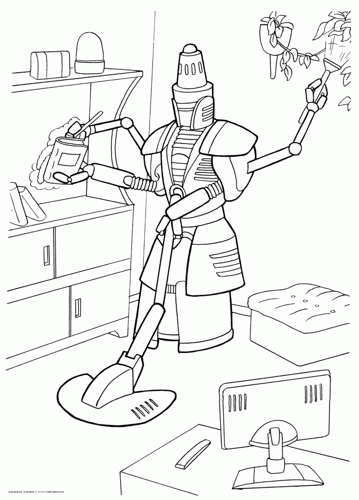 Dibujo para colorear: Robot (Personajes) #106852 - Dibujos para Colorear e Imprimir Gratis