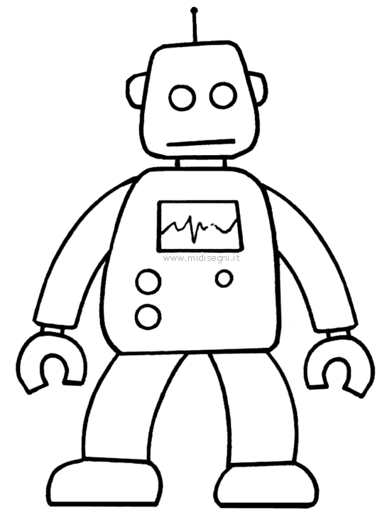 Dibujo para colorear: Robot (Personajes) #106854 - Dibujos para Colorear e Imprimir Gratis