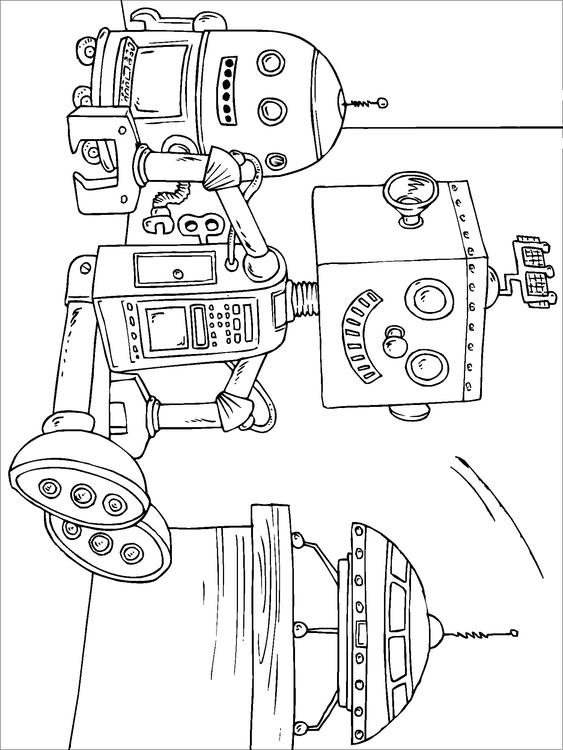 Dibujo para colorear: Robot (Personajes) #106874 - Dibujos para Colorear e Imprimir Gratis