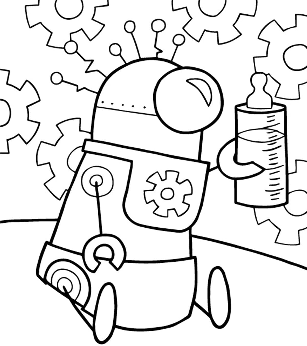 Dibujo gratuito Robot #178898 de la coleccion Personajes para imprimir Dibujo gratuito Robot #178898 de la coleccion Personajes para imprimir