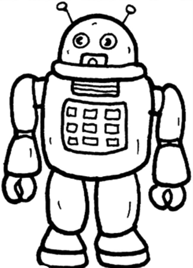 Dibujo gratuito Robot #178905 de la coleccion Personajes para imprimir