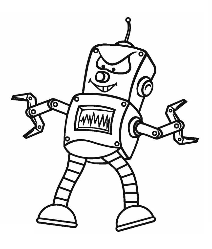 Dibujo gratuito Robot #178923 de la coleccion Personajes para imprimir