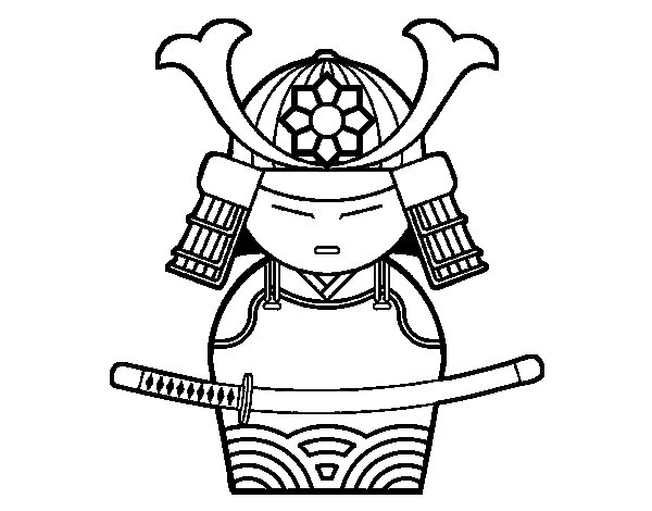 Dibujo para colorear: Samurai (Personajes) #107287 - Dibujos para Colorear e Imprimir Gratis