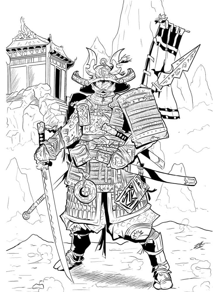 Dibujo gratuito Samurai #186148 de la coleccion Personajes para imprimir Dibujo gratuito Samurai #186148 de la coleccion Personajes para imprimir